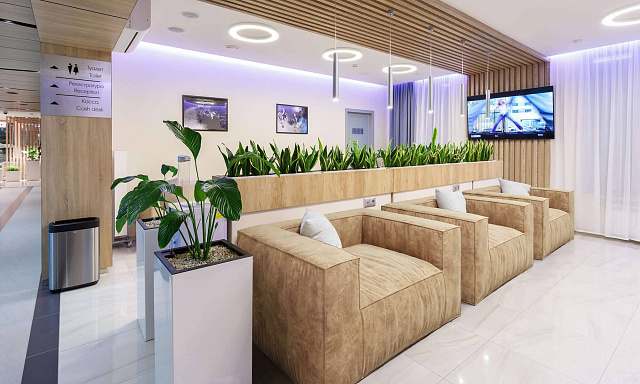 Диваны офисные модульные, изготовленные по технологии ФОАМ, песочные диваны Фри в приемной офиса